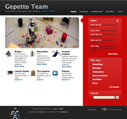 Screen shot of GEPETTO website